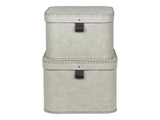 Förvaringsbox m.lock kartong linne 2/fp - Primmeshiper