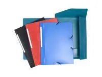 Gummibandsmapp PP sort färger - Primmeshiper