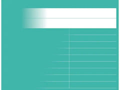 Gloshäfte A6L linjerat 8,5mm petrol - Primmeshiper