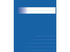 Skrivh. 17x21cm ½ sida linj 14,5mm blå - Primmeshiper