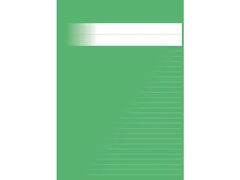 Skrivhäfte A4 olinj/linj 8,5mm grön - Primmeshiper