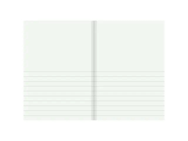 Skrivhäfte A4 1/2 sida linj 14,5mm blå - Primmeshiper