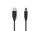 Kabel NEDIS USB 2.0 A-B 1m svart - Primmeshiper