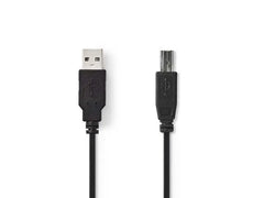 Kabel NEDIS USB 2.0 A-B 1m svart - Primmeshiper