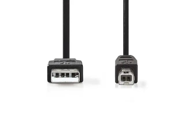 Kabel NEDIS USB 2.0 A-B 1m svart - Primmeshiper