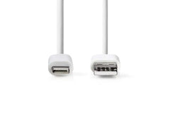 Kabel NEDIS Lightning - USB A 2m vit - Primmeshiper