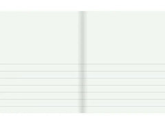 Skrivhäfte 17x21cm ½ sida linj 8,5mm blå - Primmeshiper