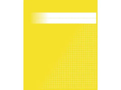 Räknehäfte 17x21cm rutat 5x5mm gul - Primmeshiper