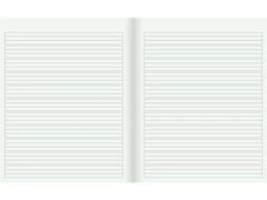 Skrivhäfte 17x21cm baslinj röd - Primmeshiper