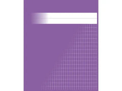 Räknehäfte 17x21cm rutat 5x8mm lila - Primmeshiper