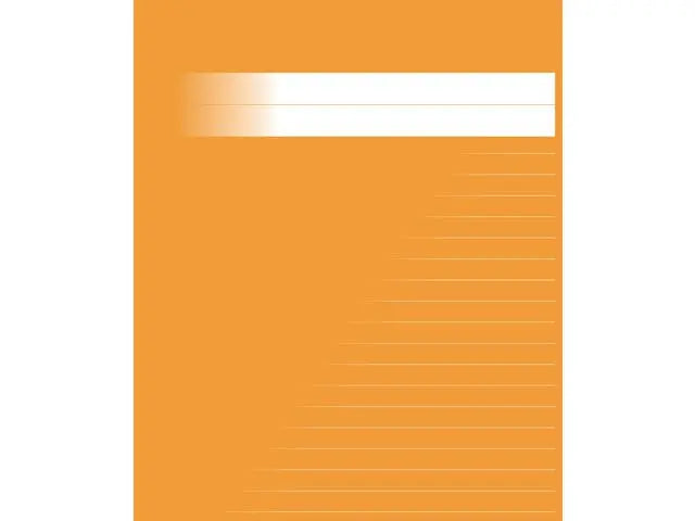Skrivhäfte 17x21cm linj. 8,5mm orange - Primmeshiper