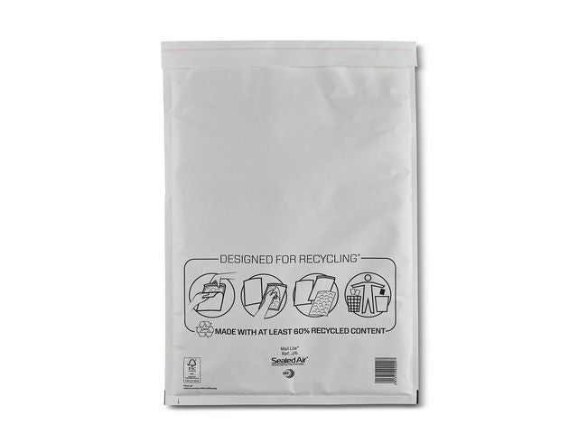 Bubbelpåse J6 300x440mm vit 50/fp - Primmeshiper