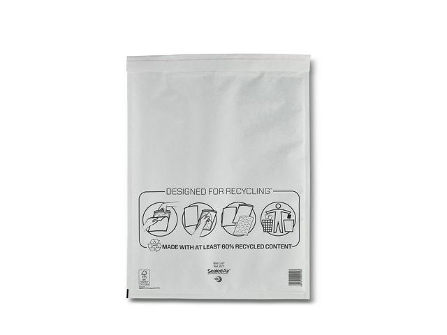 Bubbelpåse K7 350x470mm vit 50/fp - Primmeshiper