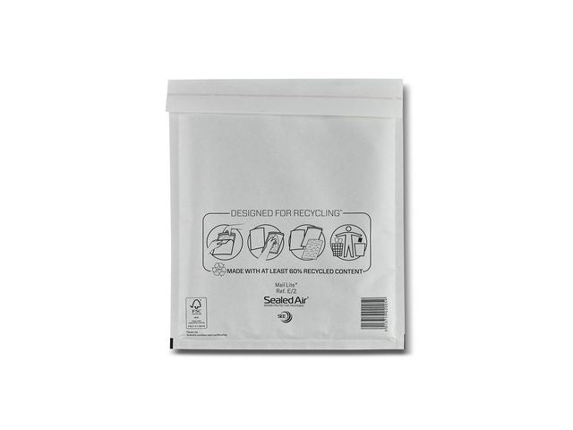 Bubbelpåse E2 220x260mm vit 100/fp - Primmeshiper