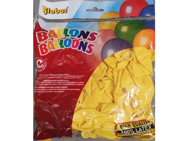 Ballonger 25cm 100/fp gul - Primmeshiper