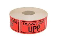 Varningsetikett Denna sida upp 1000/RL - Primmeshiper