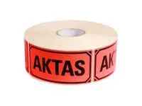 Varningsetikett Aktas 1000/RL - Primmeshiper