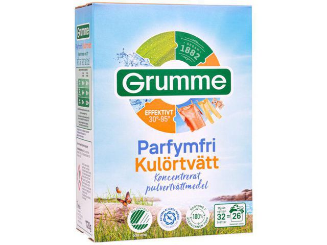Tvättmedel GRUMME Kulörttvätt 1,12kg - Primmeshiper