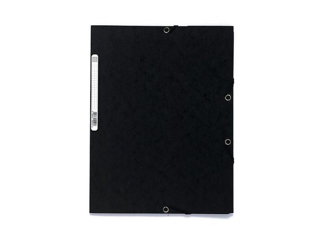 Gummibandsmapp EXACOMPTA 3-klaff A4 sv - Primmeshiper