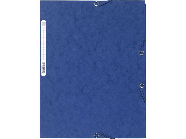 Gummibandsmapp EXACOMPTA 3-klaff A4 blå - Primmeshiper