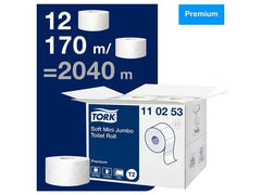 Toalettpapper TORK Pre T2 2-lag 12/fp - Primmeshiper