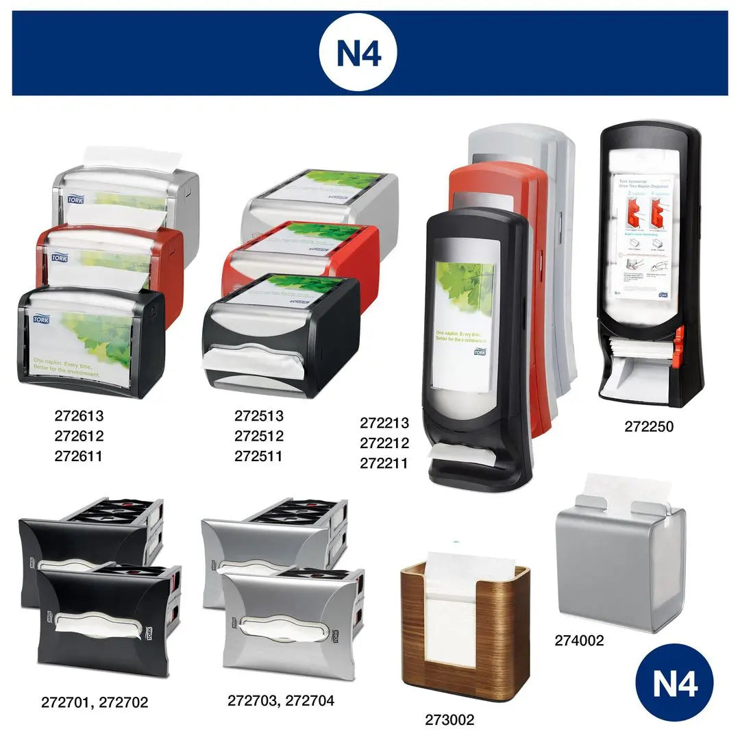 Servett TORK Pre N4 2-lag vit 1000/fp Primmeshiper