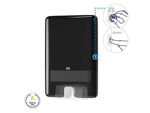 Dispenser TORK H2 Handduk svart - Primmeshiper