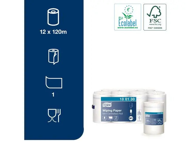 Torkrulle TORK Adv M1 1-lag vit 120m - Primmeshiper