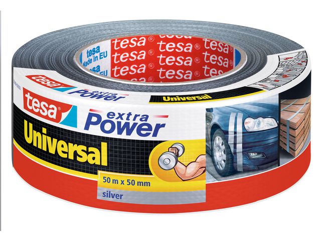 Vävtejp TESA Extra Power 50mmx50m silver - Primmeshiper