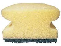 Rengöringssvamp med grepp 7,5x15cm grön - Primmeshiper