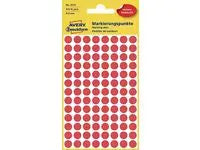 Färgkodningsprick AVERY Ø8mm röd 416/fp - Primmeshiper