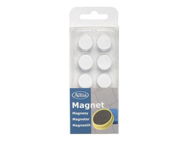Magnetknappar ACTUAL 16mm vit 10/fp - Primmeshiper