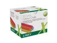 Tavelkrita LINEX sort färger 100/fp - Primmeshiper