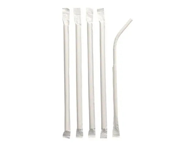 Sugrör böjbart 6mm 20cm styckförp 100/fp - Primmeshiper