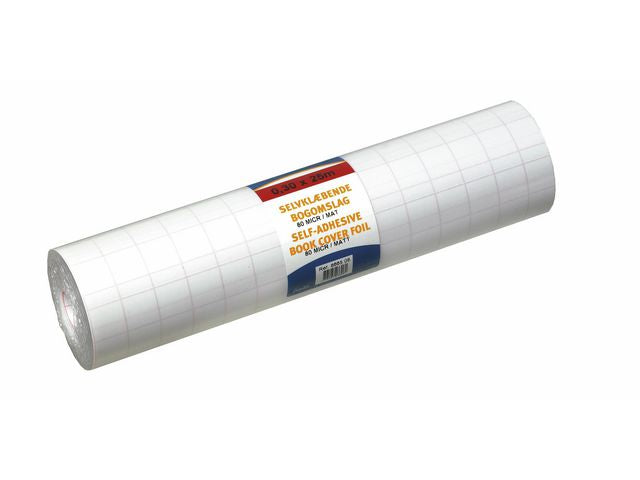 Bokplast självhäft. 80my 30cmx25m blank - Primmeshiper