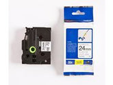 Tape BROTHER TZE-FX251 24mm svart på vit - Primmeshiper