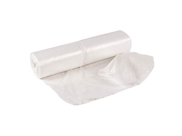 Papperskorgspåse HDPE 30L 8my vit 100/RL - Primmeshiper