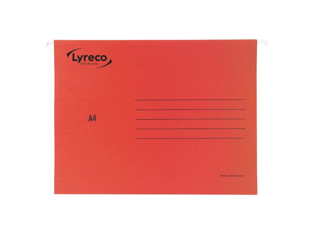 Hängmapp LYRECO premium A4 röd 25/fp - Primmeshiper