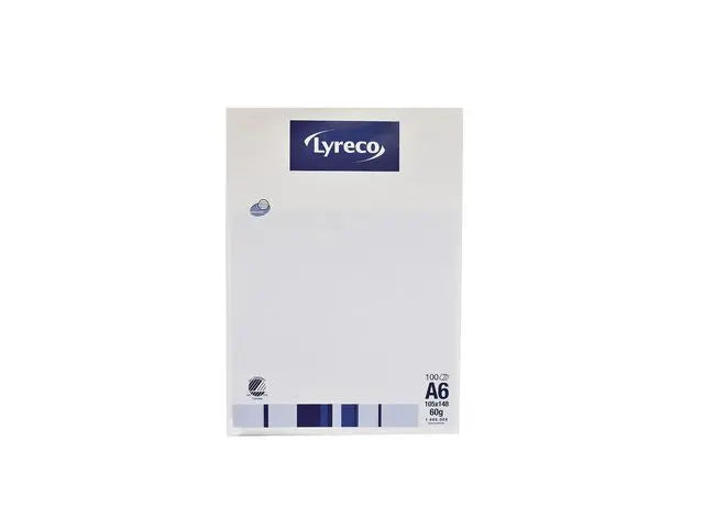 Anteckningsblock LYRECO A6 100bl 60g lin - Primmeshiper