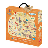 Wooden puzzle ABC animals 40 pieces