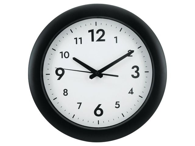Väggur ALBA Easytime Ø30cm svart - Primmeshiper