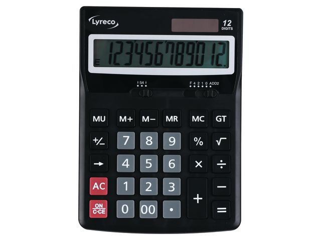 Bordsräknare LYRECO premier 12 siffror - Primmeshiper