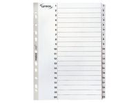 Kartongregister LYRECO A4 1-20 vit - Primmeshiper