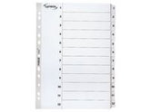 Kartongregister LYRECO A4 1-12 vit - Primmeshiper