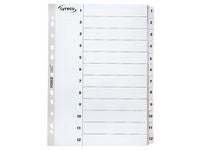 Kartongregister LYRECO A4 1-12 vit - Primmeshiper