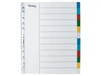 Plastregister LYRECO A4+ PP 12-flik färg - Primmeshiper