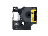 Tape 24mm svart på gul - Primmeshiper