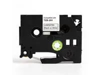 Tape 24mm TZe-251 svart på vit - Primmeshiper