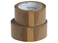 Packtejp LYRECO PP 50mmx100m Brun 6/fp - Primmeshiper