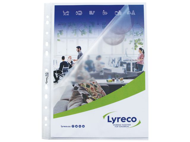Plastficka LYRECO A4 0,08 präg 25/fp - Primmeshiper